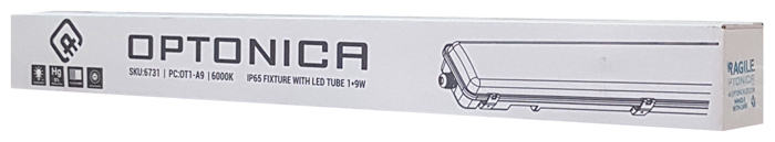 OPTONICA LED φωτιστικό Tube T8 6731, 9W, 6000K, IP65, 800LM, 68cm - Image 2