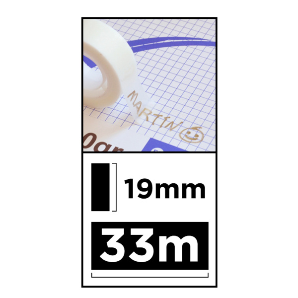 Alternative view of MP κολλητική ταινία Invisible PA508-01, 19mm, 33m, διάφανη, 3τμχ