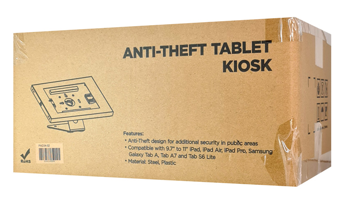 BRATECK επιτραπέζια βάση tablet PAD34-02, αντικλεπτική, 9.7-11", λευκή - Image 8