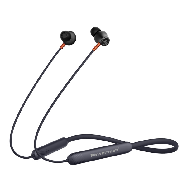 Alternative view of POWERTECH earphones PT-1228 με μαγνήτη, Bluetooth ENC 10mm 180mAh, μαύρα