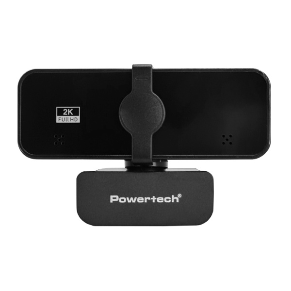Alternative view of POWERTECH web camera PT-1291, 5MP, 2K Quad HD, αυτόματη εστίαση, 1.5m, μαύρη
