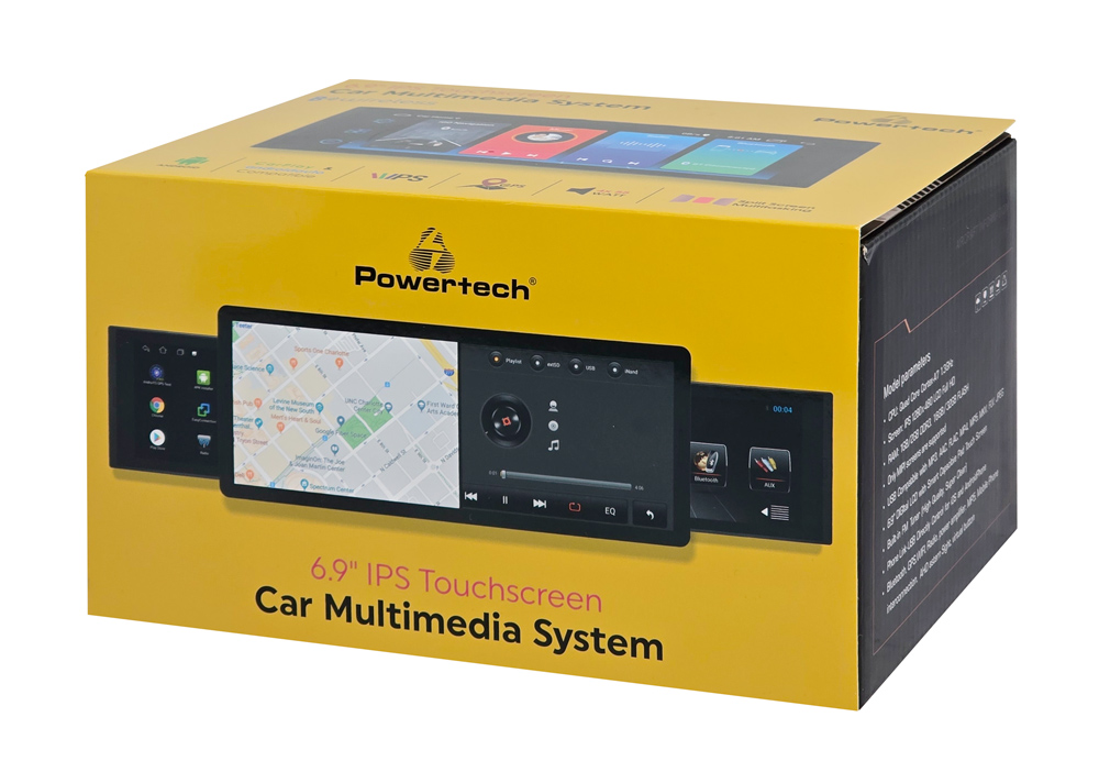 POWERTECH ηχοσύστημα αυτοκινήτου PT-1334 με οθόνη αφής 6.9", Bluetooth/WiFi/GPS/USB - Image 6
