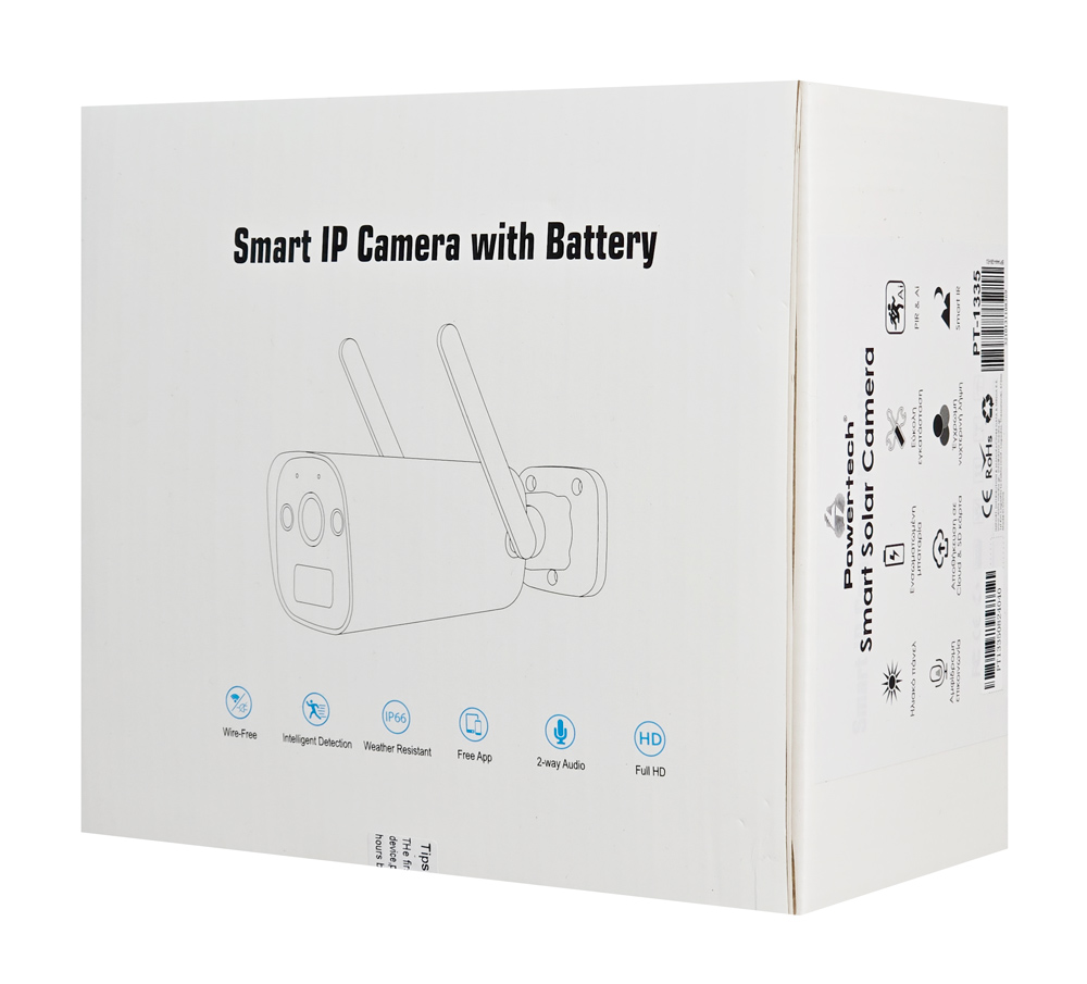 POWERTECH smart ηλιακή κάμερα PT-1335, 4MP, 4G, SD, IP66 - Image 5