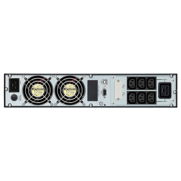 Alternative view of POWERTECH UPS On Line PT-1359 για rack 2U, με οθόνη, 3000VA/2700W, 7x DC output