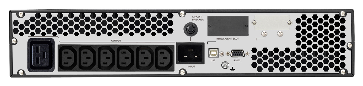 POWERTECH UPS On Line PT-1360 για rack 2U, με οθόνη, 3000VA/2700W, 7x DC output - Image 2