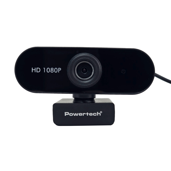 Alternative view of POWERTECH web camera PT-1382, 2MP, 1080p FHD, ρυθμιζόμενη εστίαση, 1.5m, μαύρη