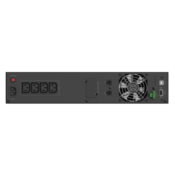 Alternative view of POWERTECH UPS Line Interactive PT-1408 για rack 2U, με οθόνη, 2200VA/1540W, 4x AC output