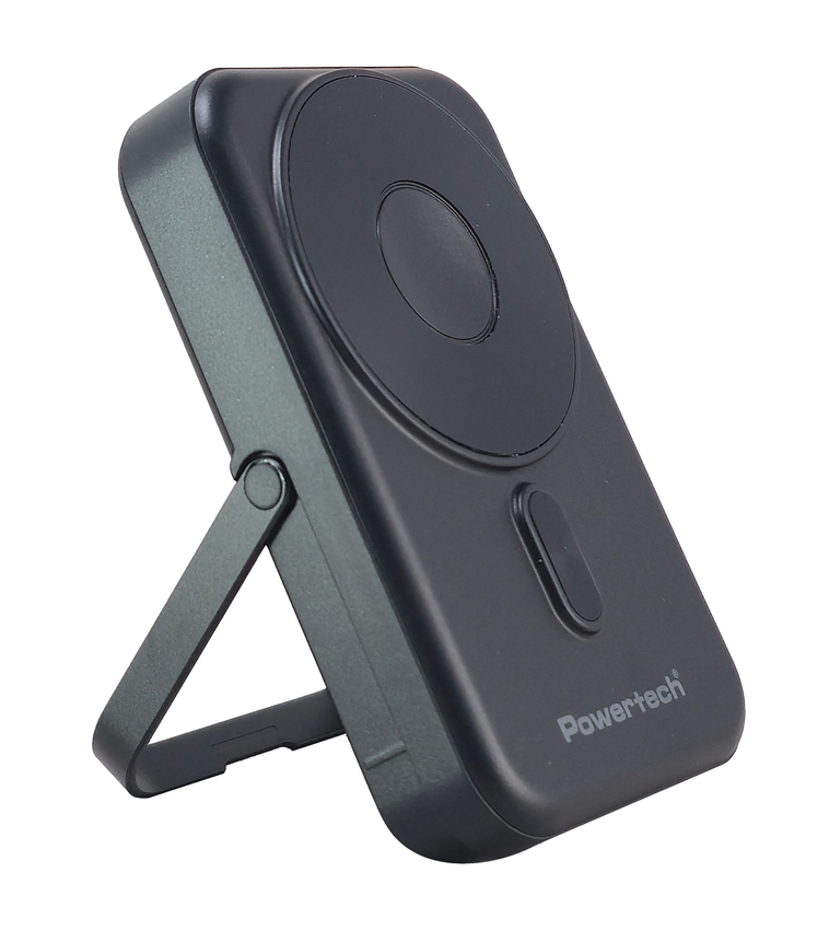 POWERTECH power bank με οθόνη PT-1416, 10000mah, magnetic wireless, 22.5W, μαύρο - Image 5