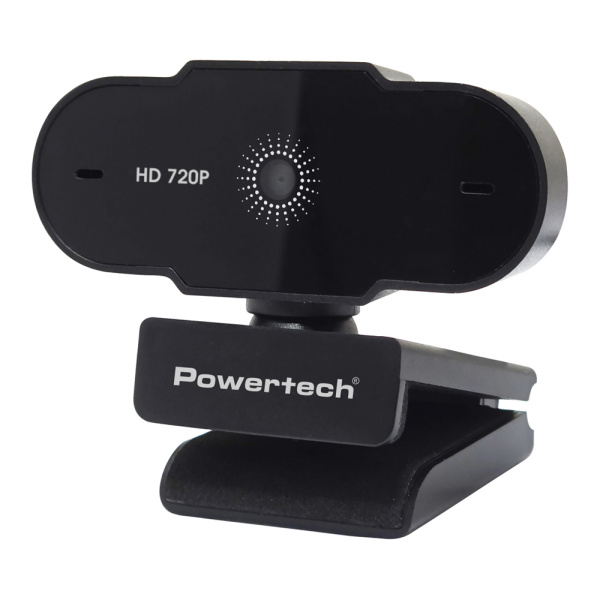 POWERTECH web camera PT-1426, 0.9MP, 720p HD, fixed εστίαση, 1.5m, μαύρη