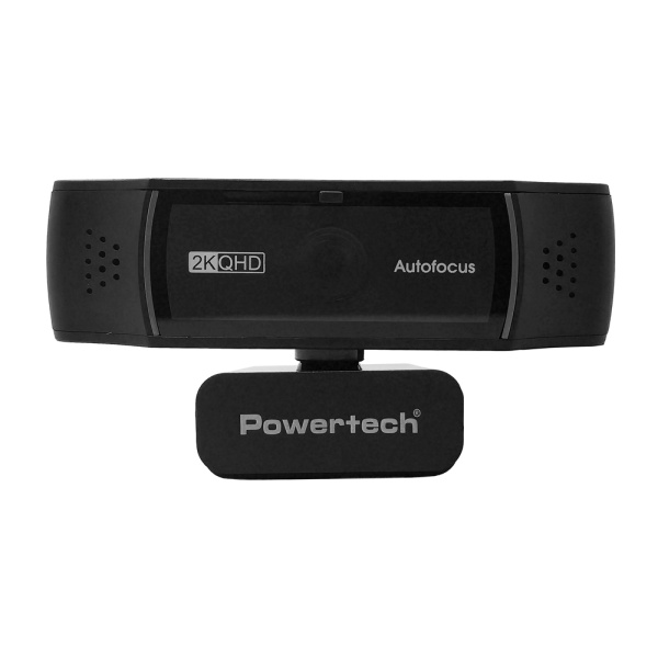 Alternative view of POWERTECH web camera PT-1428, 5MP, 2K QHD, αυτόματη εστίαση, 1.5m, μαύρη