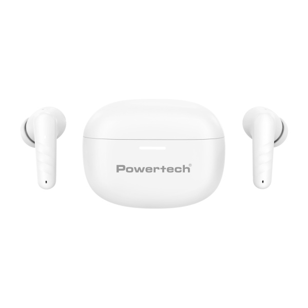 Alternative view of POWERTECH earphones με θήκη φόρτισης PT-1432, True Wireless, 35/300mAh, λευκά
