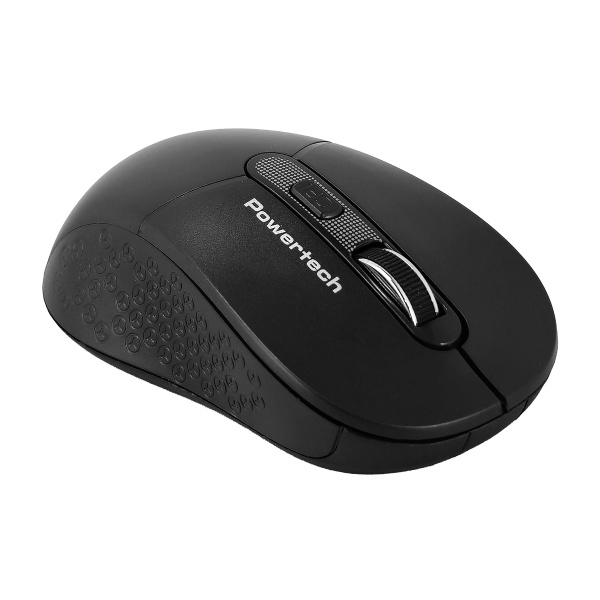 Alternative view of POWERTECH ασύρματο ποντίκι PT-1466, USB δέκτης, έως 1600DPI, μαύρο
