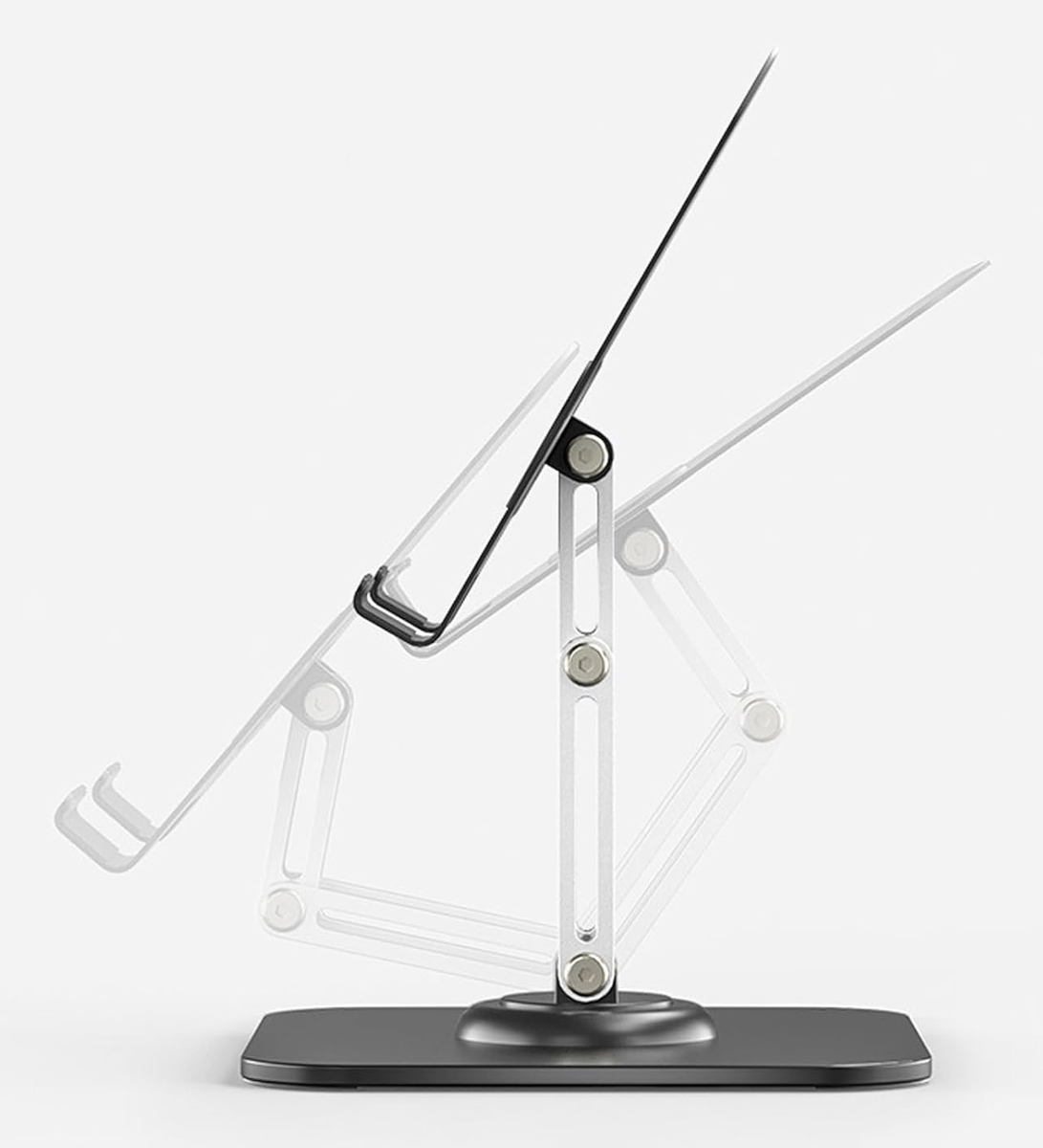 POWERTECH επιτραπέζια βάση για tablet PT-1494, περιστρεφόμενη, foldable, μαύρη - Image 4