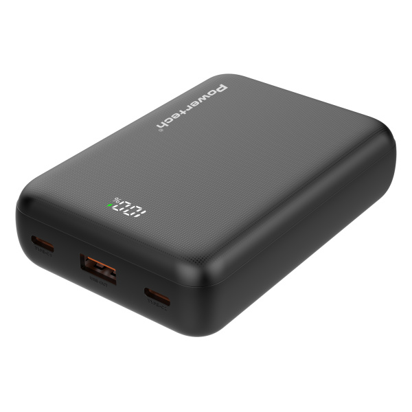 Alternative view of POWERTECH power bank PT-1503 με οθόνη, 20000mah, 22.5W, μαύρο