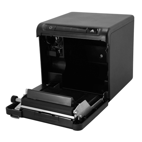 Alternative view of POWERTECH θερμικός εκτυπωτής αποδείξεων PT-1507, USB/Ethernet/Serial, auto cutter, μαύρος