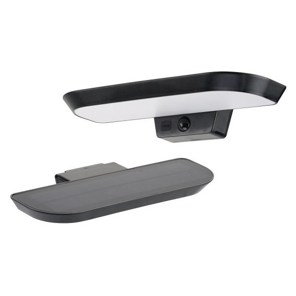POWERTECH LED ηλιακό φωτιστικό PT-1516 με αισθητήρα κίνησης, 6W, 2000mAh, μαύρο