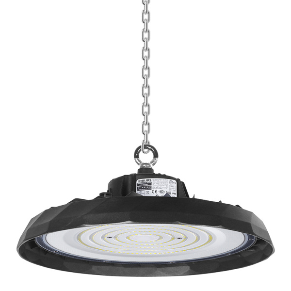 Alternative view of POWERTECH LED φωτιστικό καμπάνα PT-1531, 100W, 6500K, Φ30x11cm, IP65, μαύρο