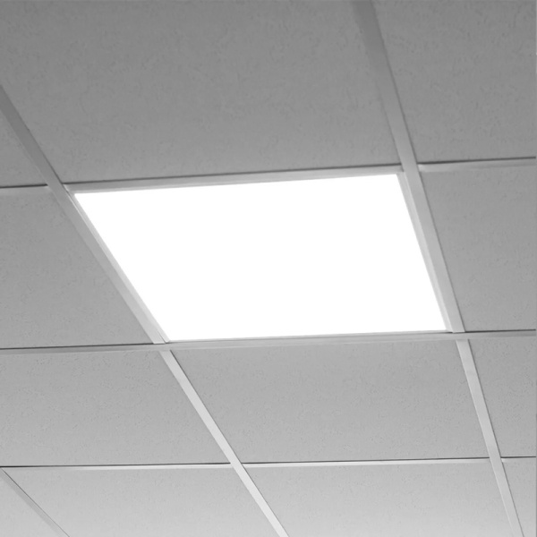 Alternative view of POWERTECH LED panel ψευδοροφής PT-1533, 40W, 59.5x59.5cm, τετράγωνο, 4000K, 4000lm, λευκό