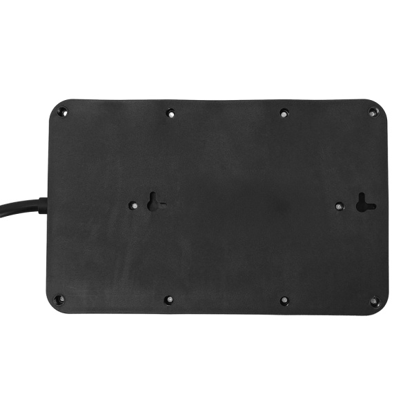 Alternative view of POWERTECH πολύπριζο ασφαλείας PT-1535, 8 θέσεων, με USB & USB-C θύρες, 16A, 1.5m, μαύρο