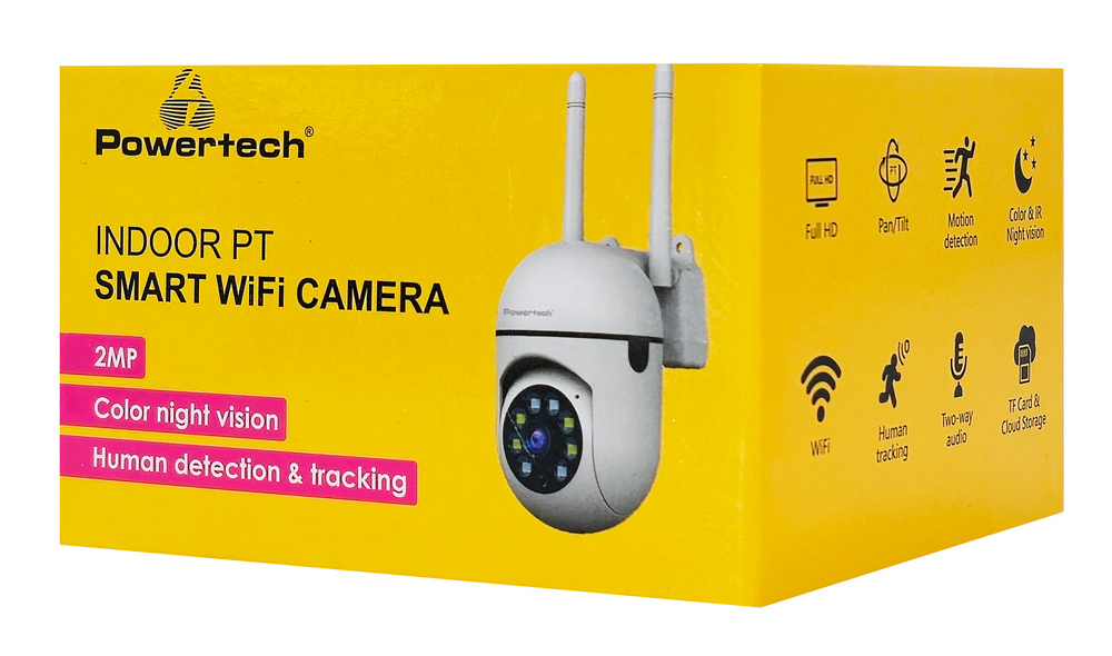 POWERTECH smart κάμερα PT-1546, 2MP, WiFi, PTZ, SD - Image 3
