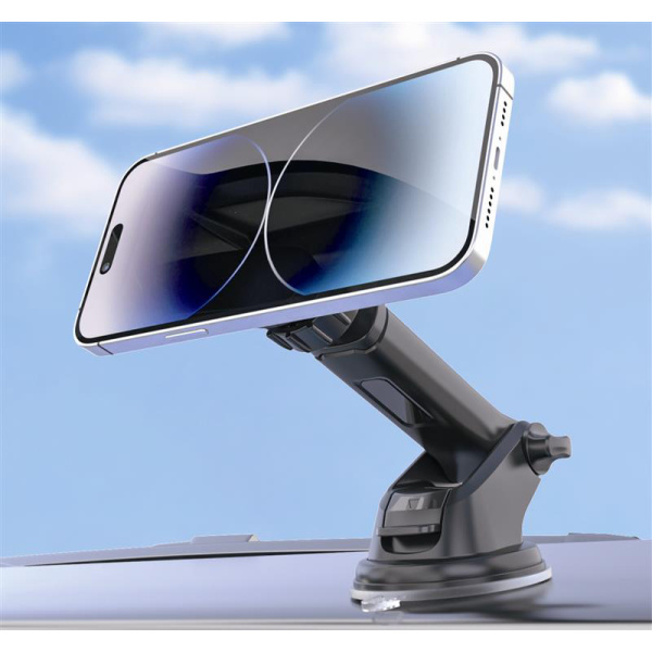 Alternative view of POWERTECH βάση smartphone αυτοκινήτου PT-1550 για ταμπλό, μαγνητική, μαύρη