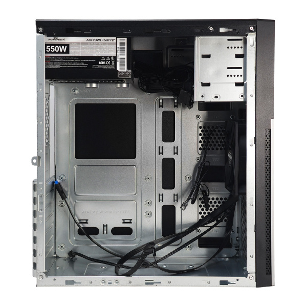 Alternative view of POWERTECH PC Case PT-1563 με 550W PSU, ATX Midi, 376.6x175x408.5mm, μαύρο