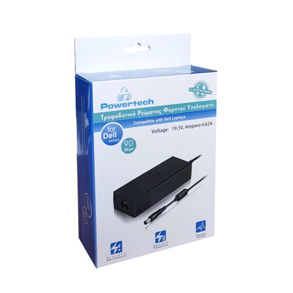 Alternative view of POWERTECH φορτιστής laptop PT-55 για Dell, 90W, 19.5V