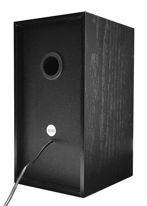 POWERTECH ηχεία Premium sound PT-845 από ξύλο, 2x 3W, 3.5mm, μαύρα - Image 2