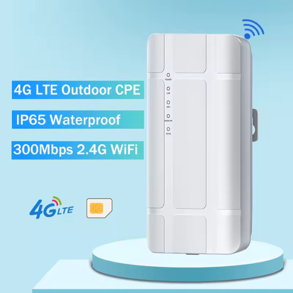 Alternative view of SUNCOMM outdoor 4G LTE CPE QC300K, 300Mbps Wi-Fi, 100Mbps LAN, IP65