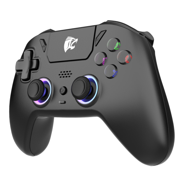Alternative view of ROAR ασύρματο gamepad RR-0023, Switch/PS4/PC/iOS/Android, Bluetooth, μαύρο