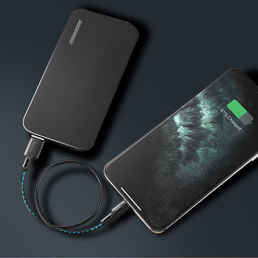 ROCKROSE καλώδιο USB σε Micro USB Beta AM Mini, 2.4A, 30cm, μαύρο - Image 3