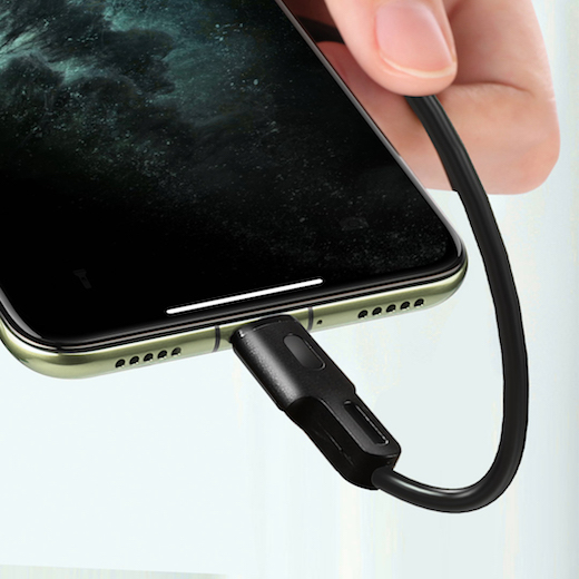 ROCKROSE καλώδιο USB σε Micro USB Beta AM Mini, 2.4A, 30cm, μαύρο - Image 4