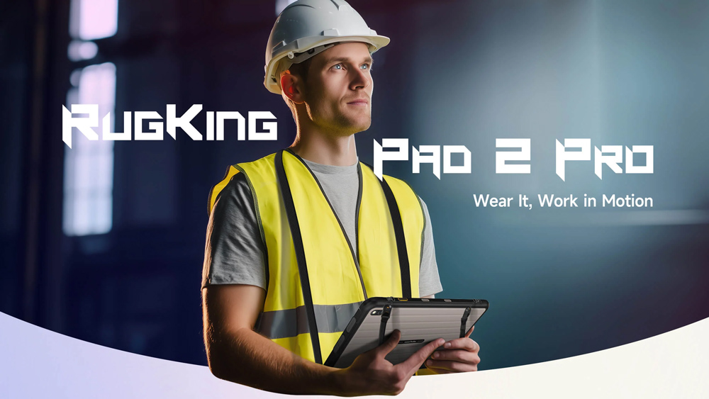 ULEFONE tablet RugKing Pad 2 Pro, 10.1", 8/256GB, 10200mAh, IP68/IP69K/MIL-STD-810H, 4G, μαύρο - Image 2