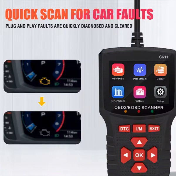 Alternative view of NOYAFA διαγνωστικό αυτοκινήτου OBD II/EOBD S611