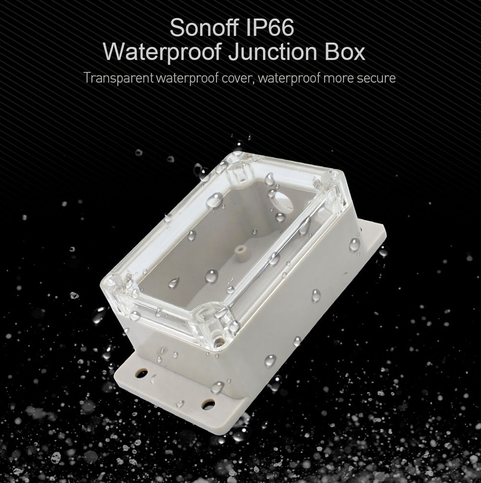 SONOFF Αδιάβροχη θήκη IP66 με σύνδεσμο, για διακόπτη SONOFF - Image 7