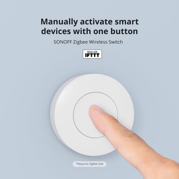 Alternative view of SONOFF smart διακόπτης SNZB-01P, μπαταρίας, Zigbee