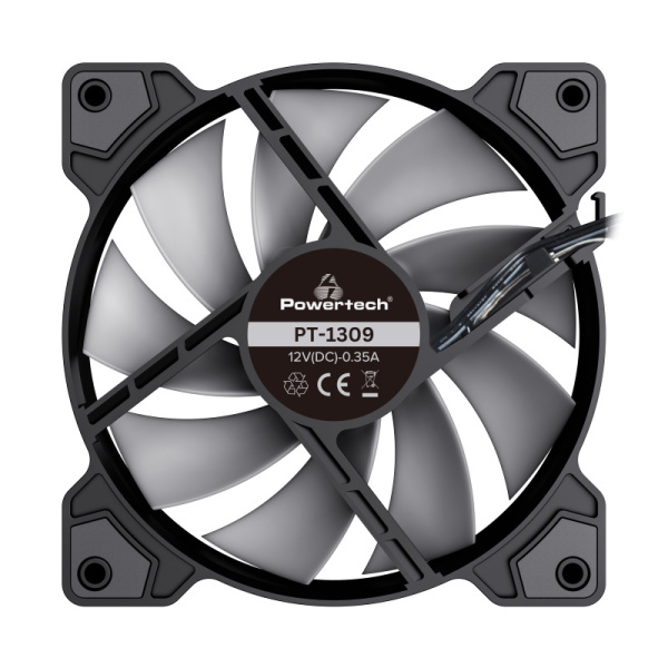 Alternative view of POWERTECH ανεμιστήρας για PC SP-PT-1309-1, master, ARGB LED, 120mm, 1200RPM