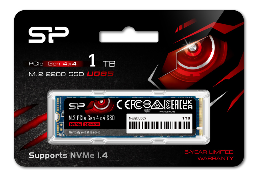 SILICON POWER SSD PCIe Gen4x4 M.2 2280 UD85, 1TB, 3.600-2.800MB/s - Image 3