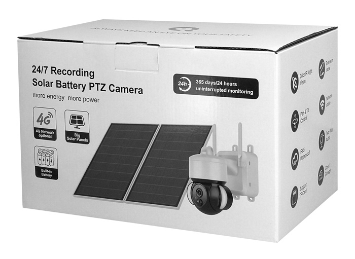 SECTEC smart ηλιακή κάμερα ST-518, 3MP, 4G, PIR, PTZ, SD, 20000mAh, IP65 - Image 8