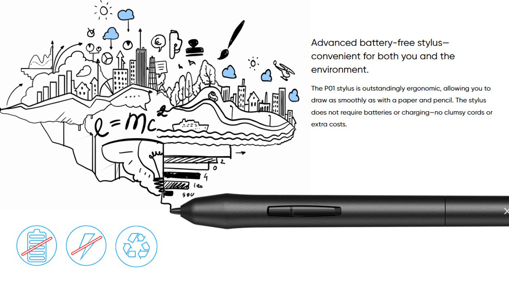 XP-PEN ταμπλέτα σχεδίασης με γραφίδα Star 03 V2, 228.8x152.6mm, μαύρο - Image 5