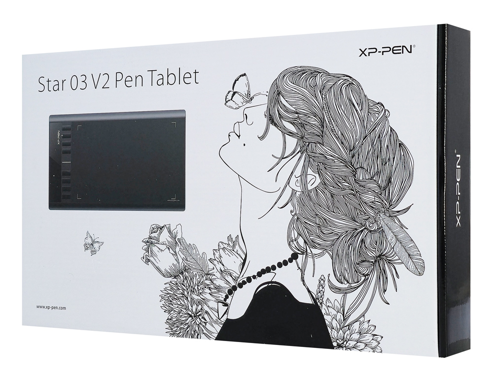 XP-PEN ταμπλέτα σχεδίασης με γραφίδα Star 03 V2, 228.8x152.6mm, μαύρο - Image 8