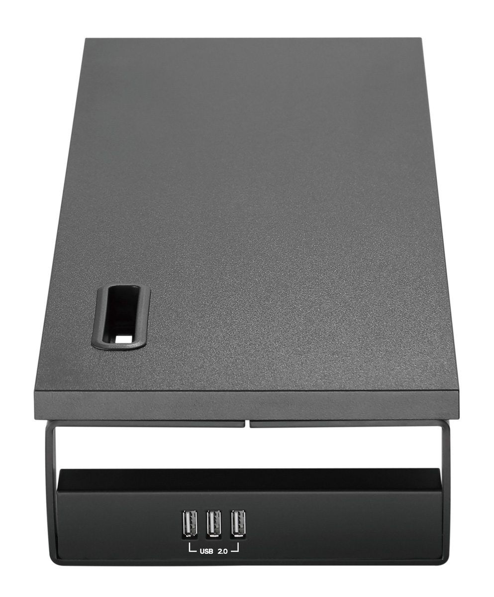 BRATECK επιτραπέζια βάση για οθόνη/laptop STB-118 με 3x USB θύρες, 17-32", έως 20kg, μαύρη - Image 4