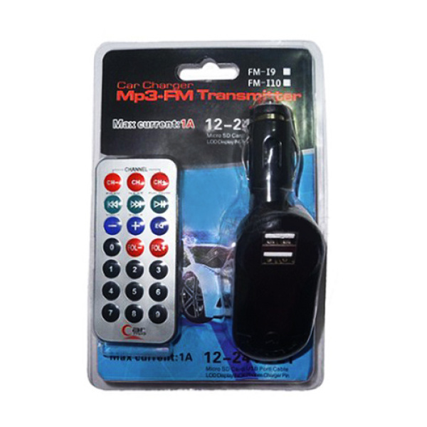 Alternative view of Car FM Transmitter T26 με LCD οθόνη, USB, SD, μαύρο