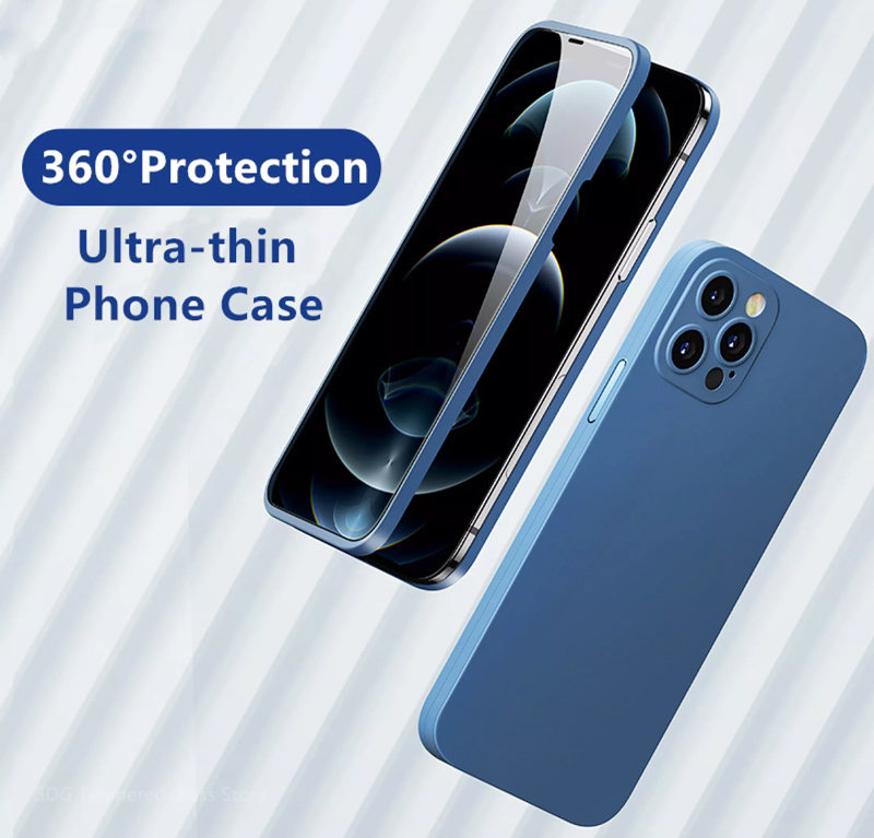 POWERTECH θήκη & tempered glass 2.5D TGC-0003, iPhone 12 Pro Max, μαύρη - Image 2