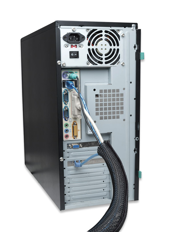 POWERTECH δεματικό καλωδίων τύπου Flex Wrap TIES-001, 1.8m, μαύρο - Image 4
