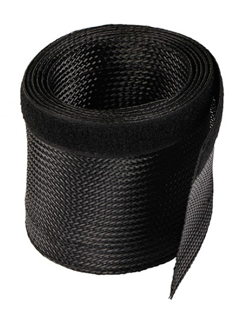 POWERTECH δεματικό καλωδίων τύπου Flex Wrap TIES-001, 1.8m, μαύρο - Image 2