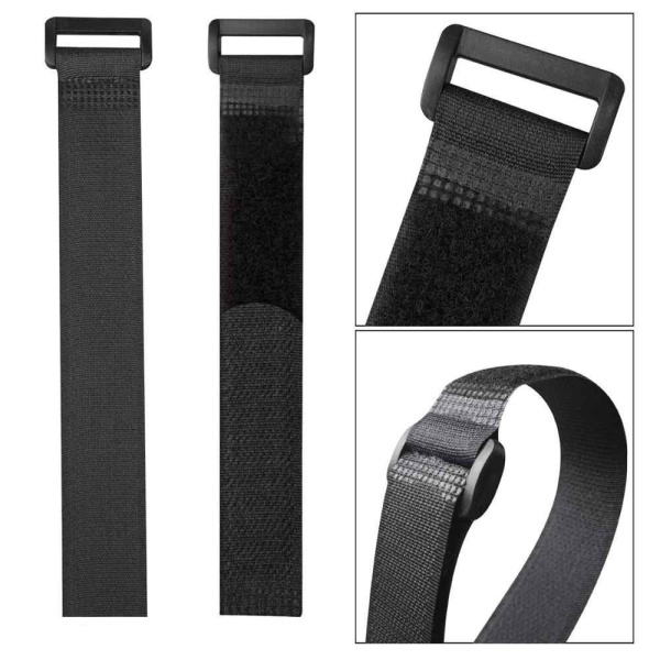 Alternative view of POWERTECH ιμάντας τύπου velcro TIES-024, 20x2cm, μαύρος, 10τμχ