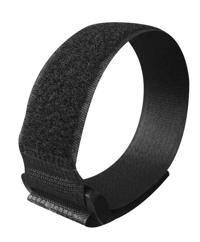 POWERTECH ιμάντας τύπου velcro TIES-025, 30x2cm, μαύρος, 10τμχ - Image 3