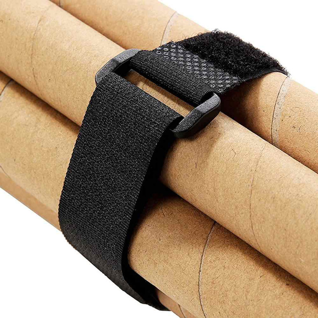 POWERTECH ιμάντας τύπου velcro TIES-025, 30x2cm, μαύρος, 10τμχ - Image 4