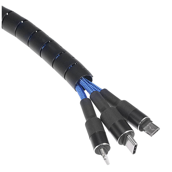 Alternative view of POWERTECH δεματικό καλωδίων TIES-083, πλαστικό, Φ20mm, 2m, μαύρο